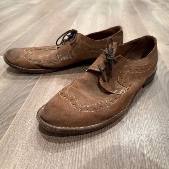 Men's Boemos brown suede brogues, size 11 - Picture 2 of 7